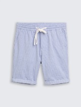 Struktuirane kratke pantalone - Plava_4826265