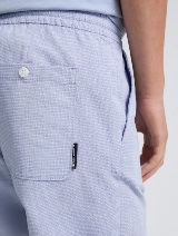 Struktuirane kratke pantalone - Plava_4826265