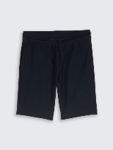 Strukturirane kratke pantalone - Plava_5780604