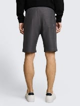 Strukturirane kratke pantalone - Siva_1057830