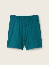 Pantaloni scurţi din material structurat - Verde_3841637