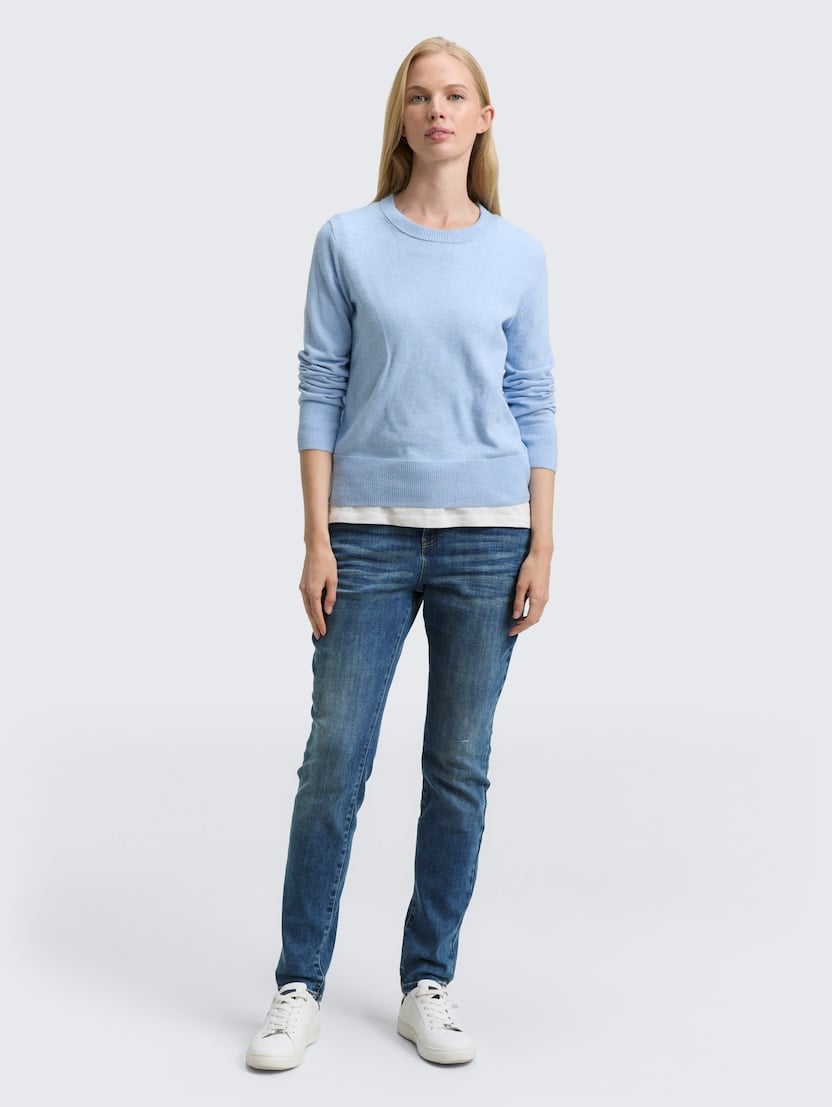 Tapered kavbojke Maya - Modra_4865140