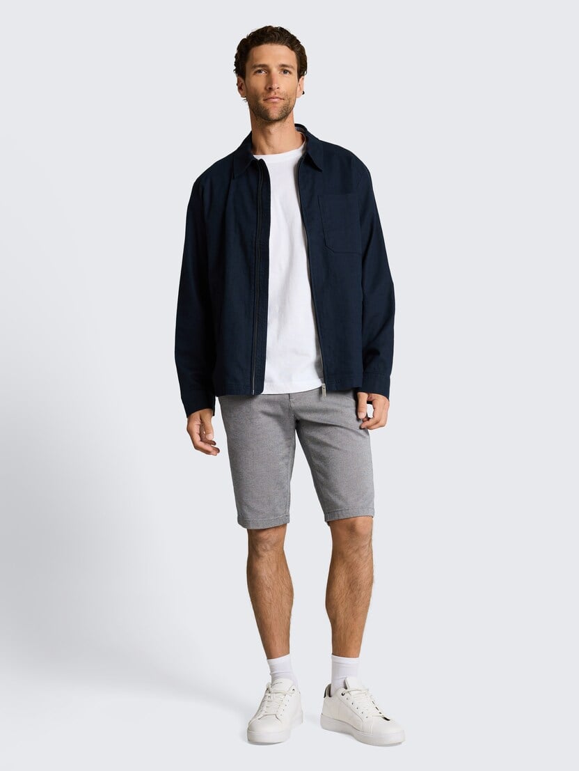 Teksturirane čino kratke pantalone - Uzorak/višebojna_2514988