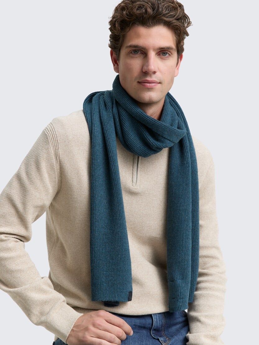 Pleteni šal - Plava_3826956