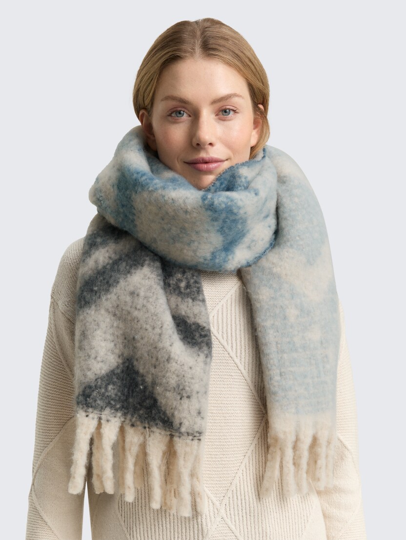  Udoben pleten šal - Vzorec/večbarvna-1047931-38753