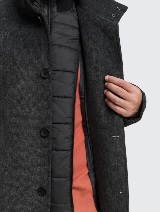 Vuneni kaput 2 u 1 - Crna_2893903