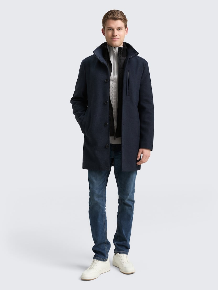 Vuneni kaput 2 u 1 - Plava_944849