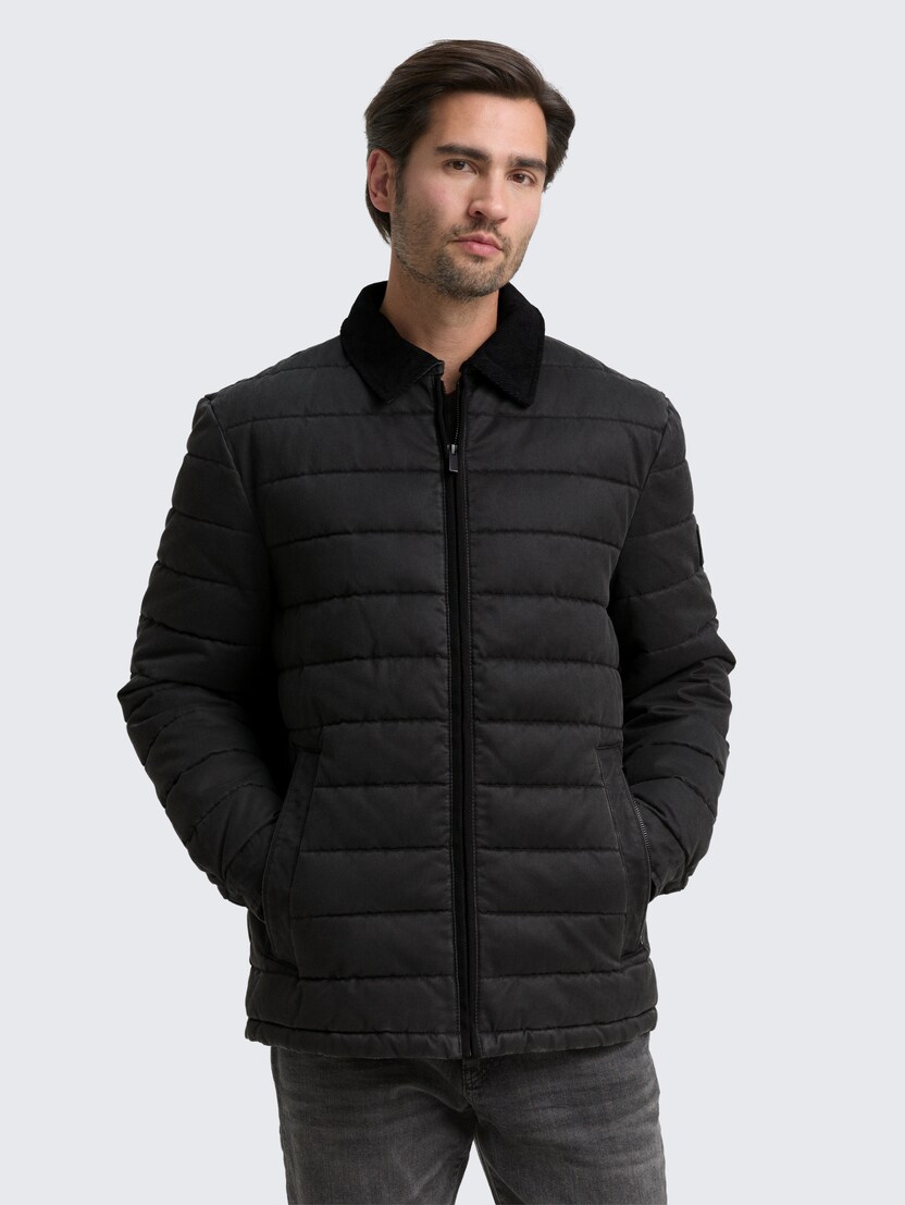 Jachetă  tip overshirt - Negru_2299755