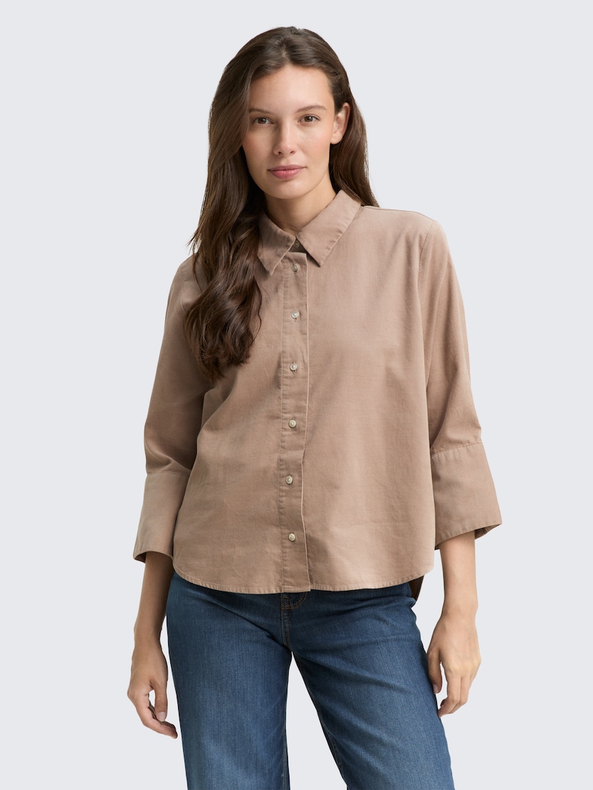 Žametna srajca - Bež-1047579-32208