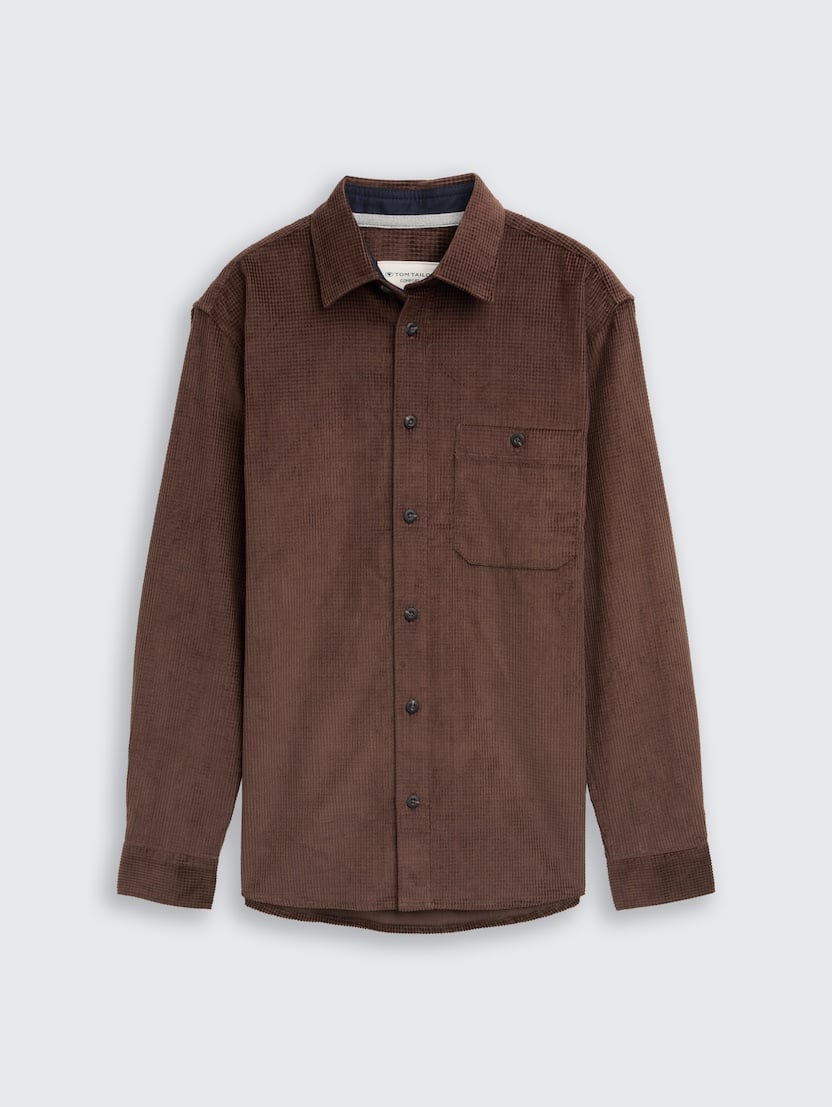 Košulja od samta - Smeđa_1340658