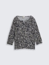 Tricou cu imprimeu integral şi textură şifonată - Model/Mai multe culori_7421370