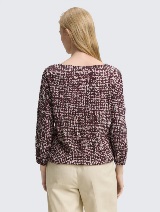 Tricou cu imprimeu integral şi textură şifonată - Model/Mai multe culori_7782754